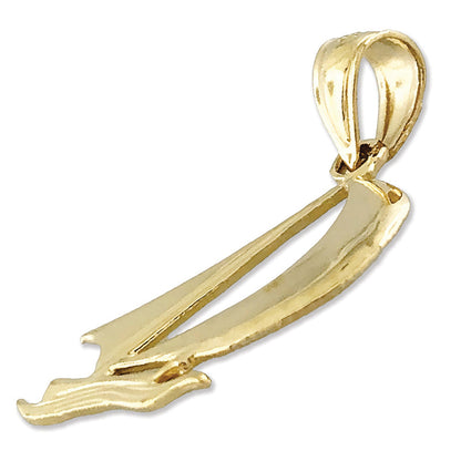 14K Gold Mini-Segelboot-Charm