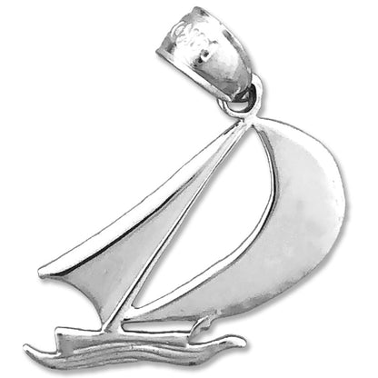 14K Gold Mini-Segelboot-Charm