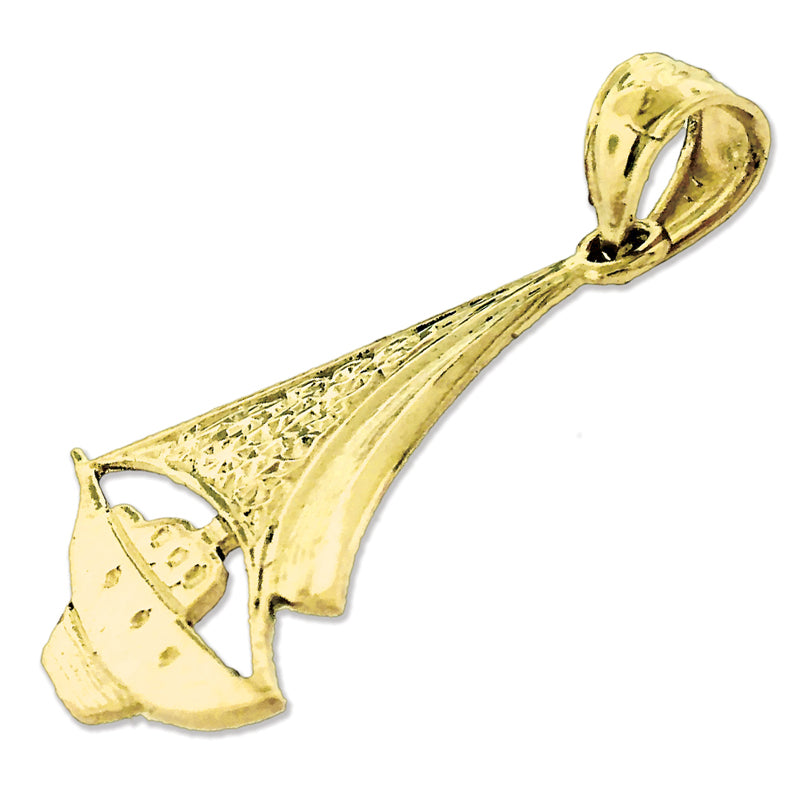 14K Gold Anhänger Segelboot