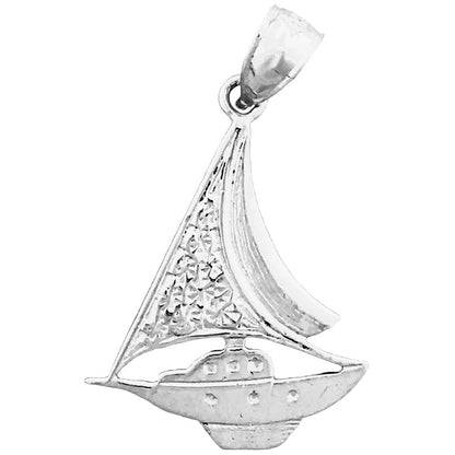 14K Gold Anhänger Segelboot