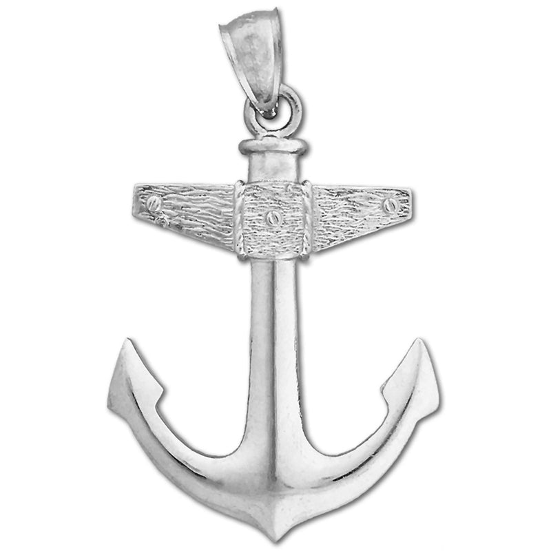 14K Gold Marine-Anker-Anhänger