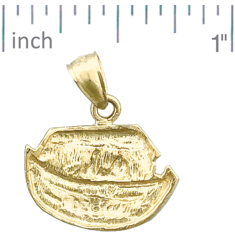 14K Gold Noahs Arche mit Noah Charm