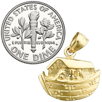 14K Gold Noahs Arche mit Noah Charm