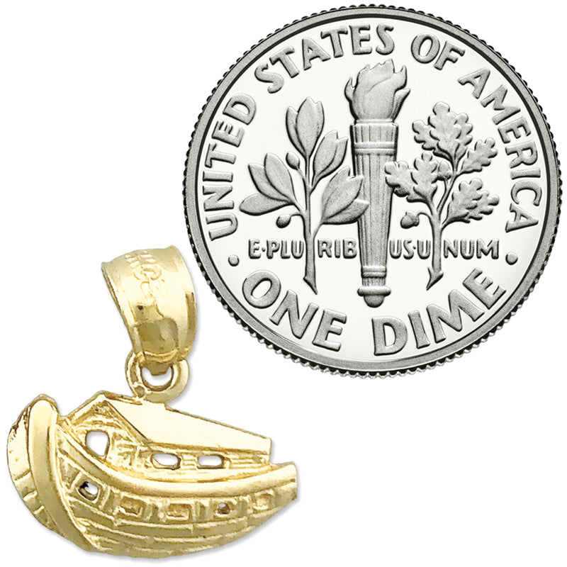 14K Gold Charm „Arche Noah“