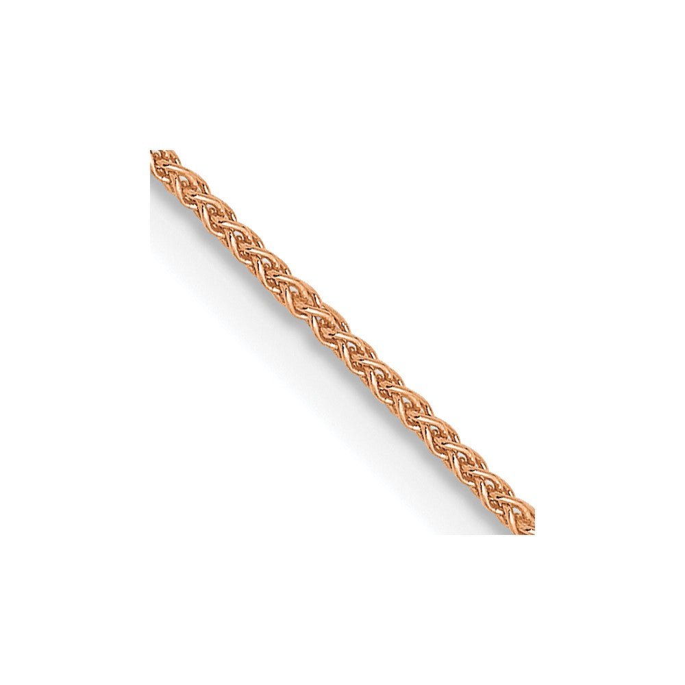 14K Roségold.8mm Ährenkette Halskette