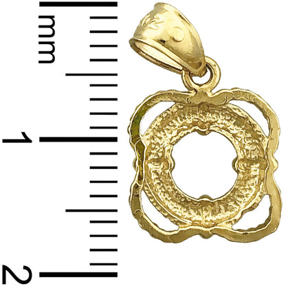 14K Gold Rettungsring-Charm