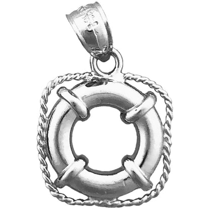 14K Gold Rettungsring-Charm (Schiffsmotiv)