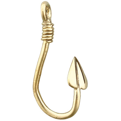 14K Gold 3D-Angelhaken-Gleitanhänger