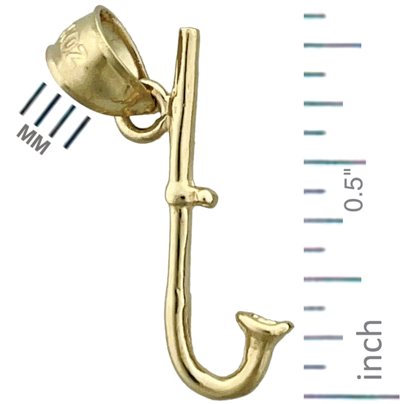 585 Gold 3D-Schnorchel-Charm