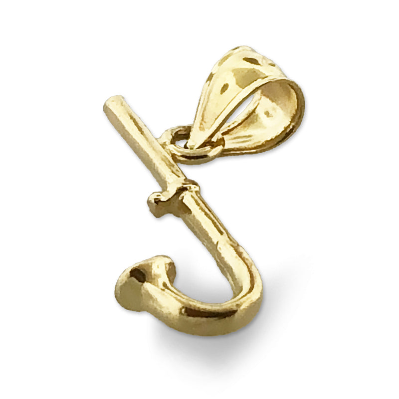 585 Gold 3D-Schnorchel-Charm