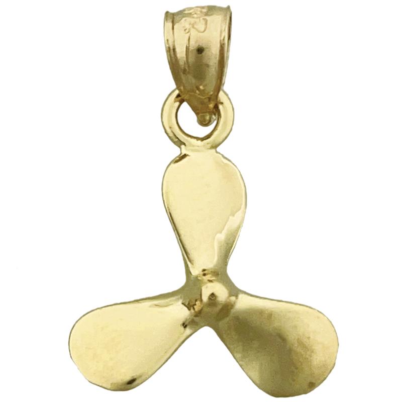 14K Gold 3D-Propeller-Charm