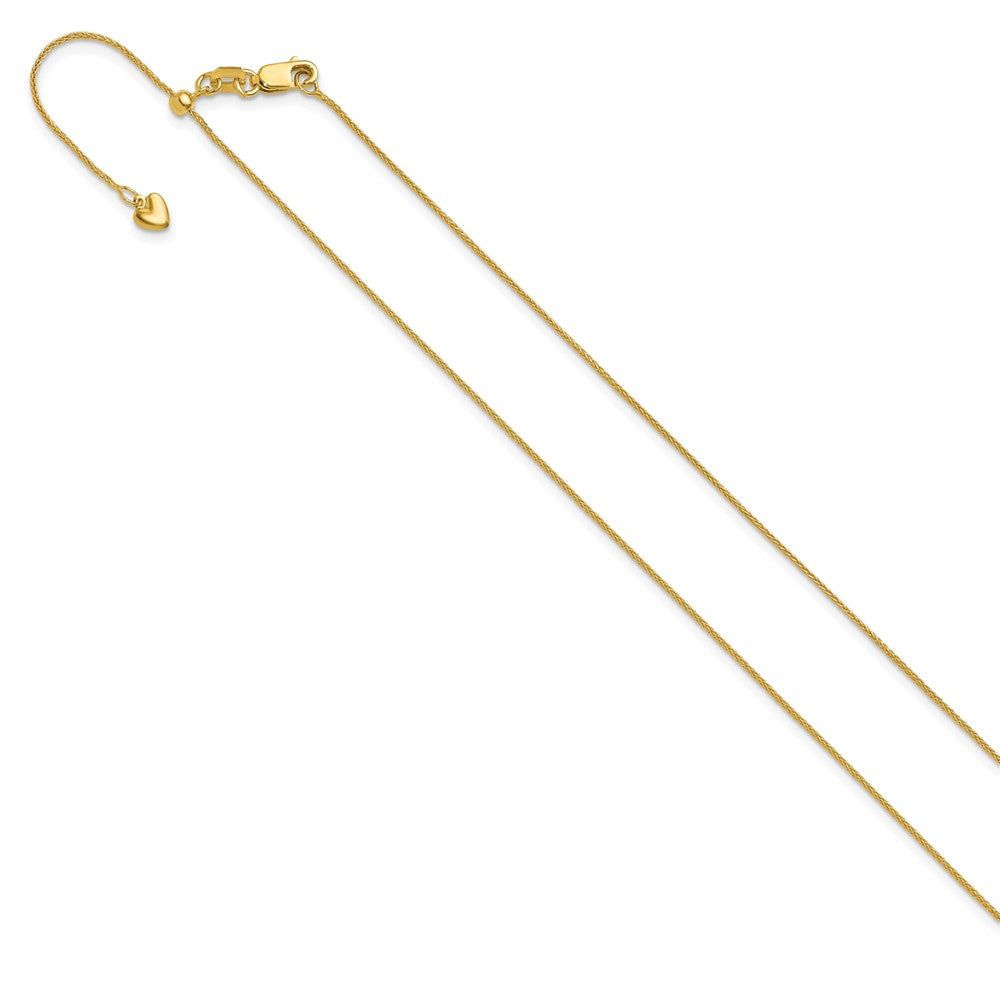14K Verstellbar.85mm Weizen Halskette