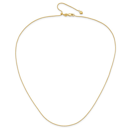 14K Verstellbar.85mm Weizen Halskette