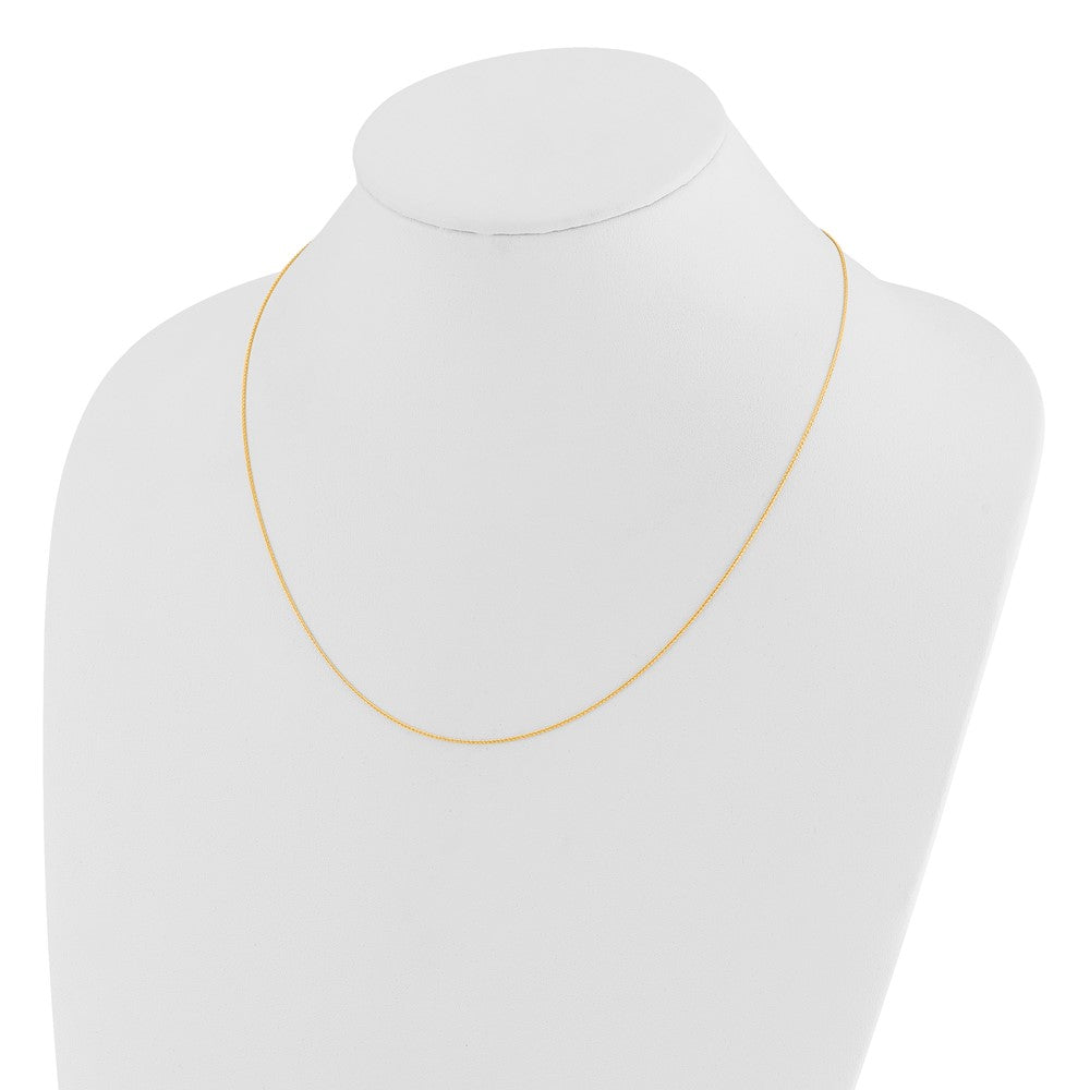 14K Verstellbar.8mm Diamantiert Weizen Halskette