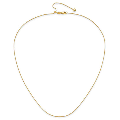 14K Verstellbar.8mm Diamantiert Weizen Halskette