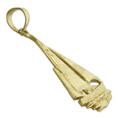 14K Gold Anhänger Ketch-Segelboot