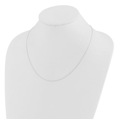 14K Weißgold Verstellbar.8mm Diamantiert Weizen Halskette