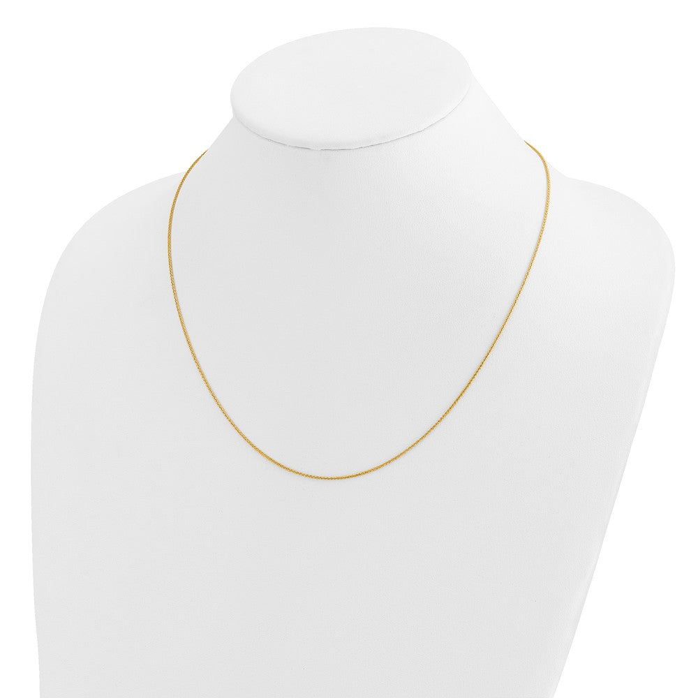 14K Verstellbar.95mm Diamantiert Weizen Halskette