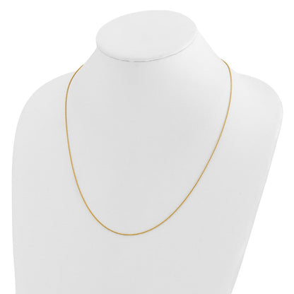 14K Verstellbar.95mm Diamantiert Weizen Halskette