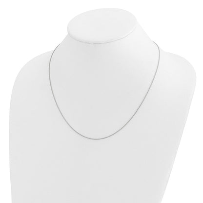 14K Weißgold Verstellbar.95mm Diamantiert Weizen Halskette