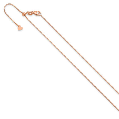 14K Roségold Verstellbar.8mm Venezianer Halskette