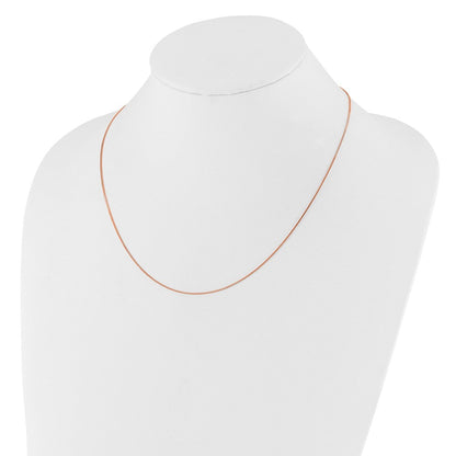 14K Roségold Verstellbar.8mm Venezianer Halskette