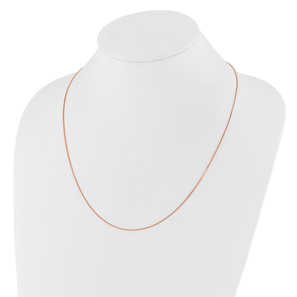 14K Roségold Verstellbar.8mm Venezianer Halskette