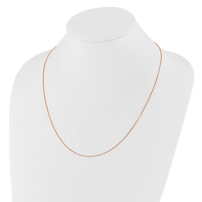 14K Roségold Verstellbar.8mm Venezianer Halskette