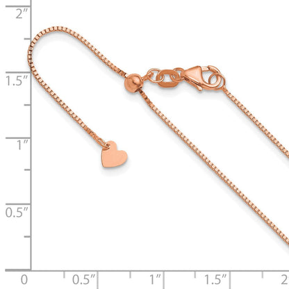 14K Roségold Verstellbar.8mm Venezianer Halskette