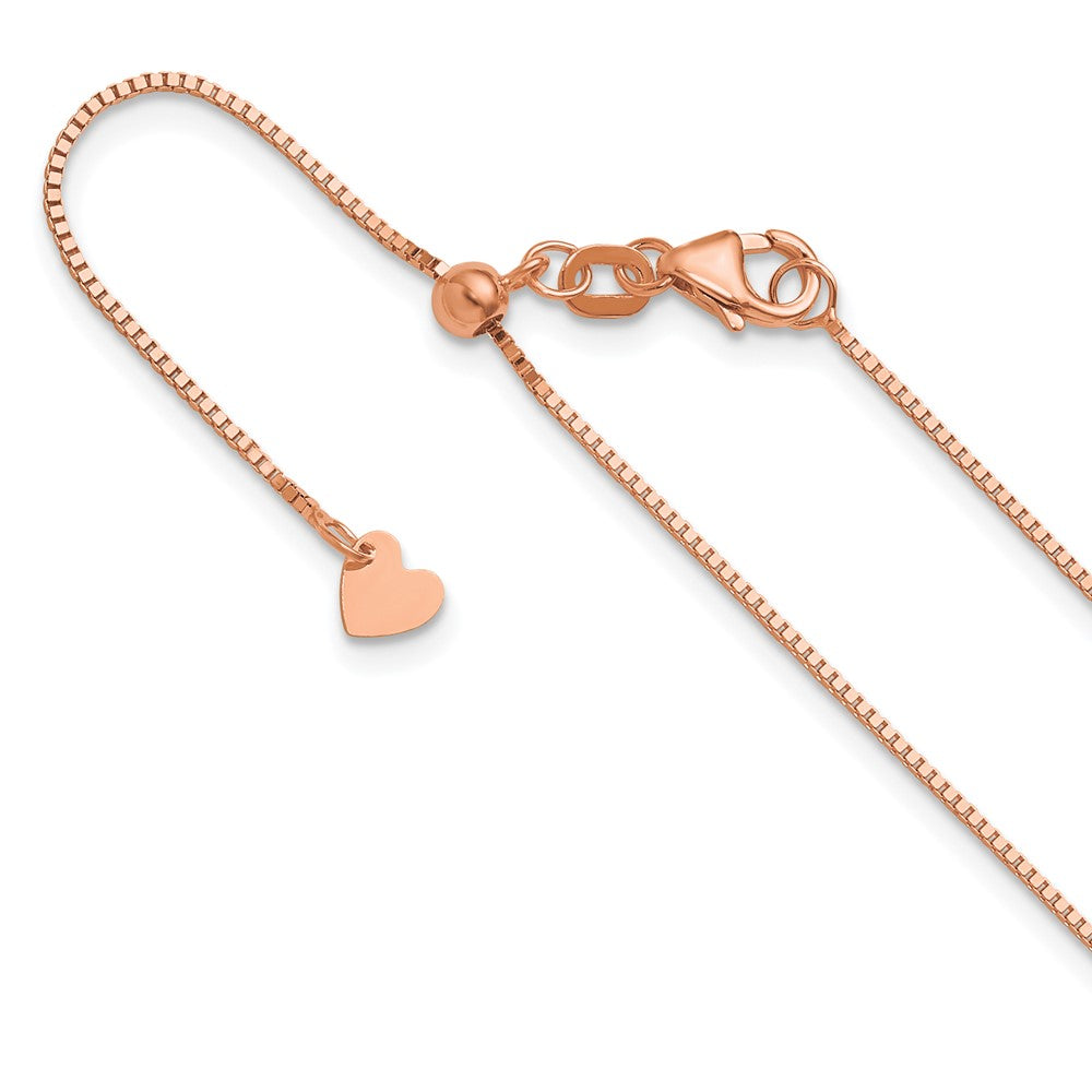 14K Roségold Verstellbar.8mm Venezianer Halskette