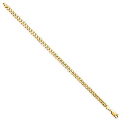 14K 4.5mm Flach Abgeschrägt Panzer Halskette
