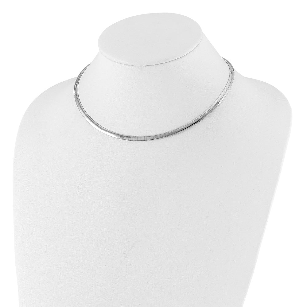 14K Bicolor 4mm Wendbar Omega Halskette