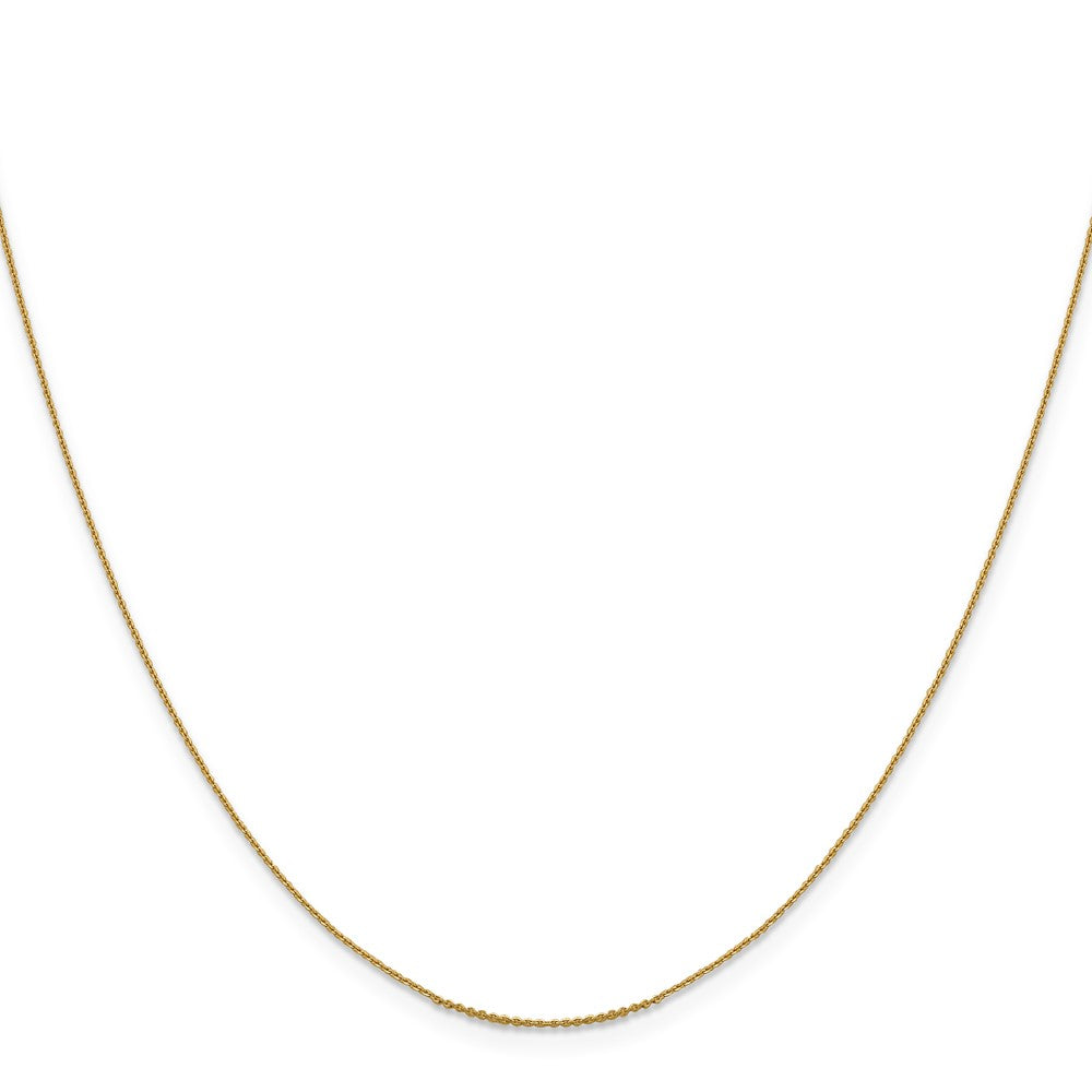 14K.85 Mm Diamantiert Ankerkette Halskette
