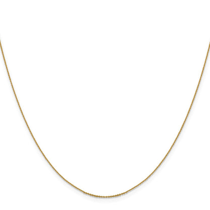 14K.85 Mm Diamantiert Ankerkette Halskette