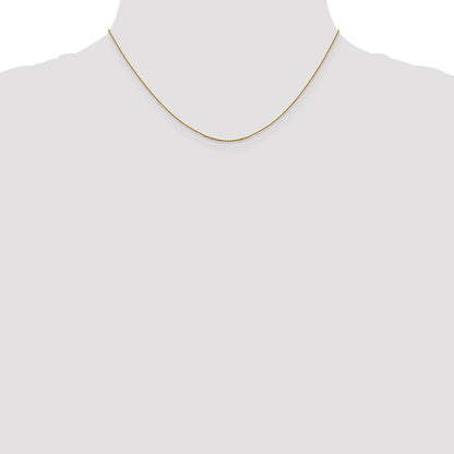 14K.85 Mm Diamantiert Ankerkette Halskette