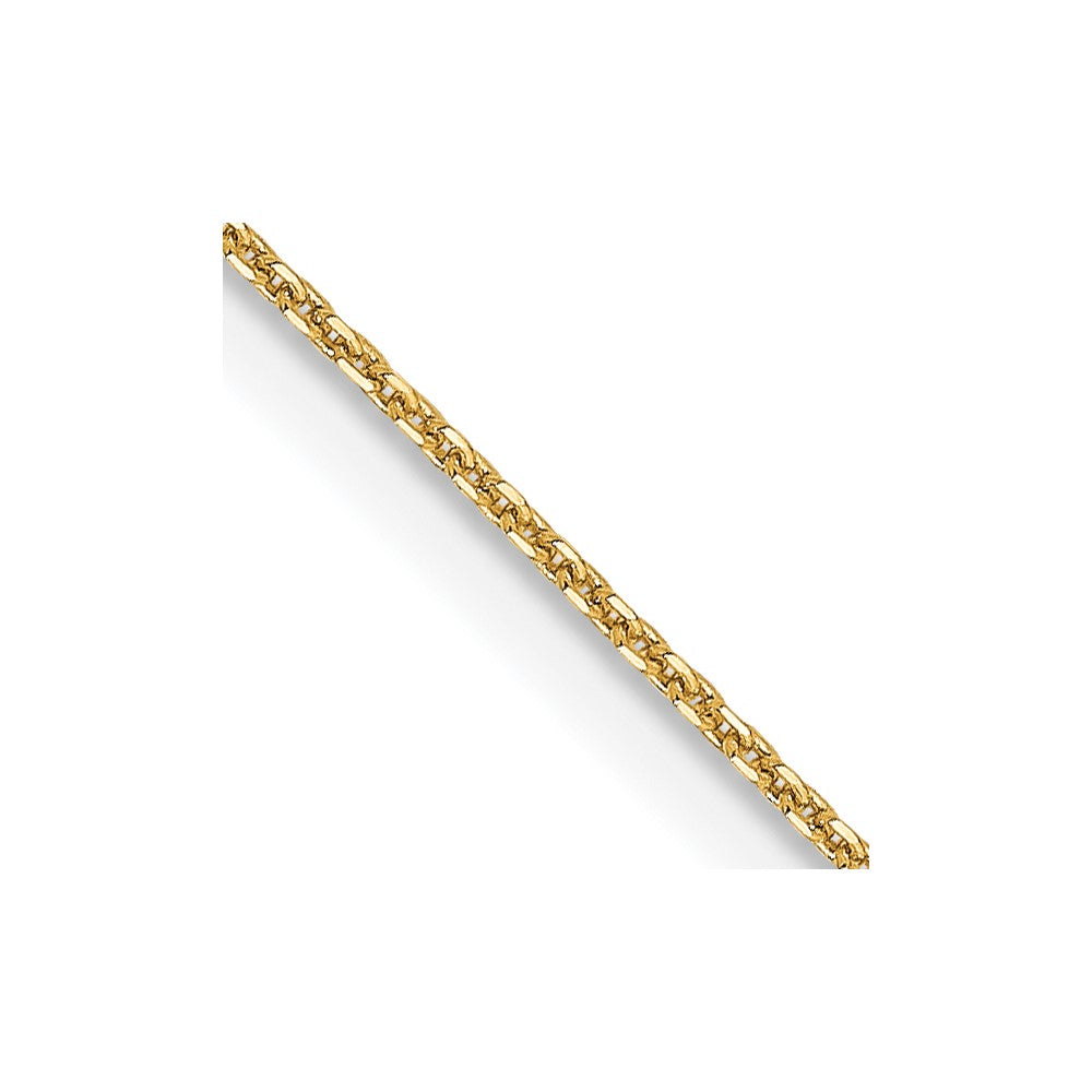 14K.85 Mm Diamantiert Ankerkette Halskette