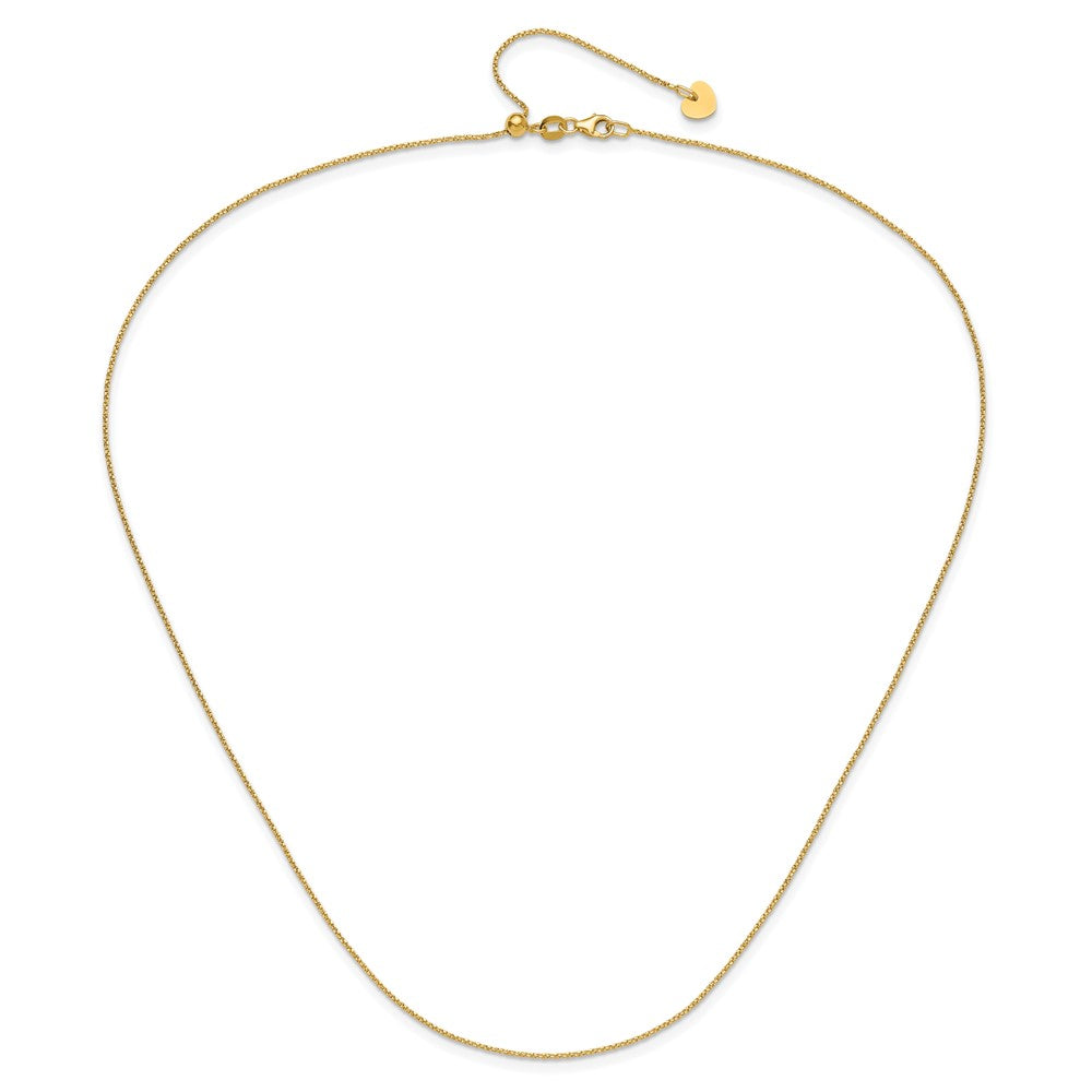22 Zoll 14K Verstellbar.9mm Diamantiert Gedreht Venezianer Halskette