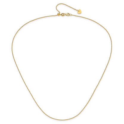 22 Zoll 14K Verstellbar.9mm Diamantiert Gedreht Venezianer Halskette