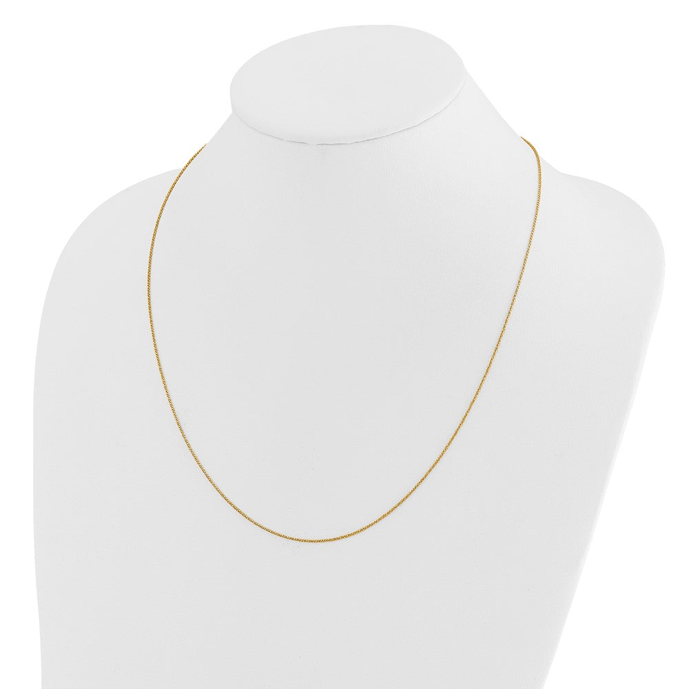22 Zoll 14K Verstellbar.9mm Diamantiert Gedreht Venezianer Halskette