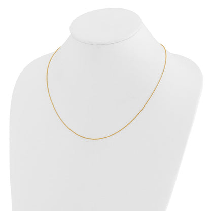 22 Zoll 14K Verstellbar 1mm Diamantiert Offen Franco Halskette