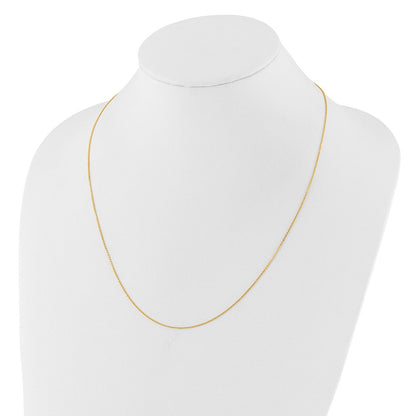 22 Zoll 14K Verstellbar 1.1mm Diamantiert Ankerkette Halskette