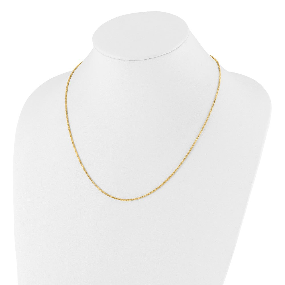 14K Verstellbar 1.5mm Weizen Halskette
