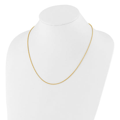 14K Verstellbar 1.5mm Weizen Halskette
