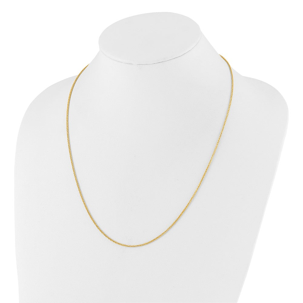 14K Verstellbar 1.5mm Weizen Halskette