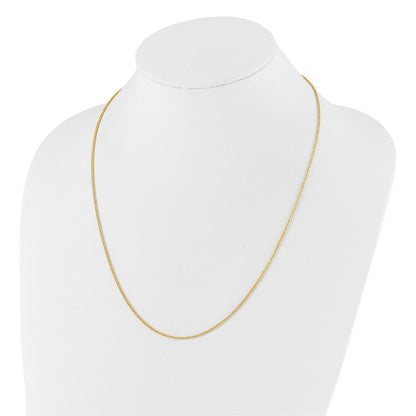 14K Verstellbar 1.5mm Weizen Halskette