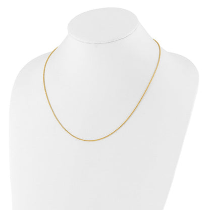 22 Zoll 14K Verstellbar 1.3mm Diamantiert Weizen Halskette
