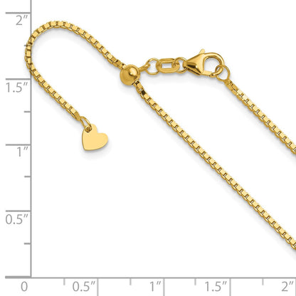 14K Verstellbar 1.2mm Venezianer Halskette
