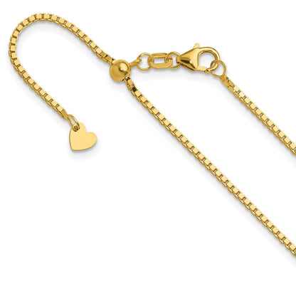 14K Verstellbar 1.2mm Venezianer Halskette