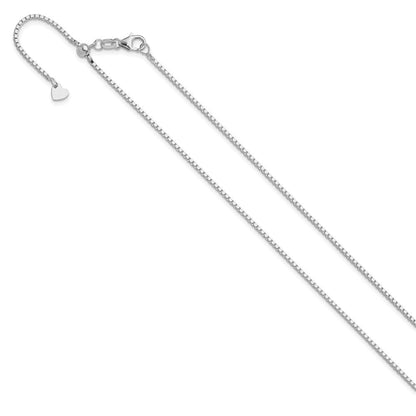 14K Weißgold Verstellbar 1.2mm Venezianer Halskette