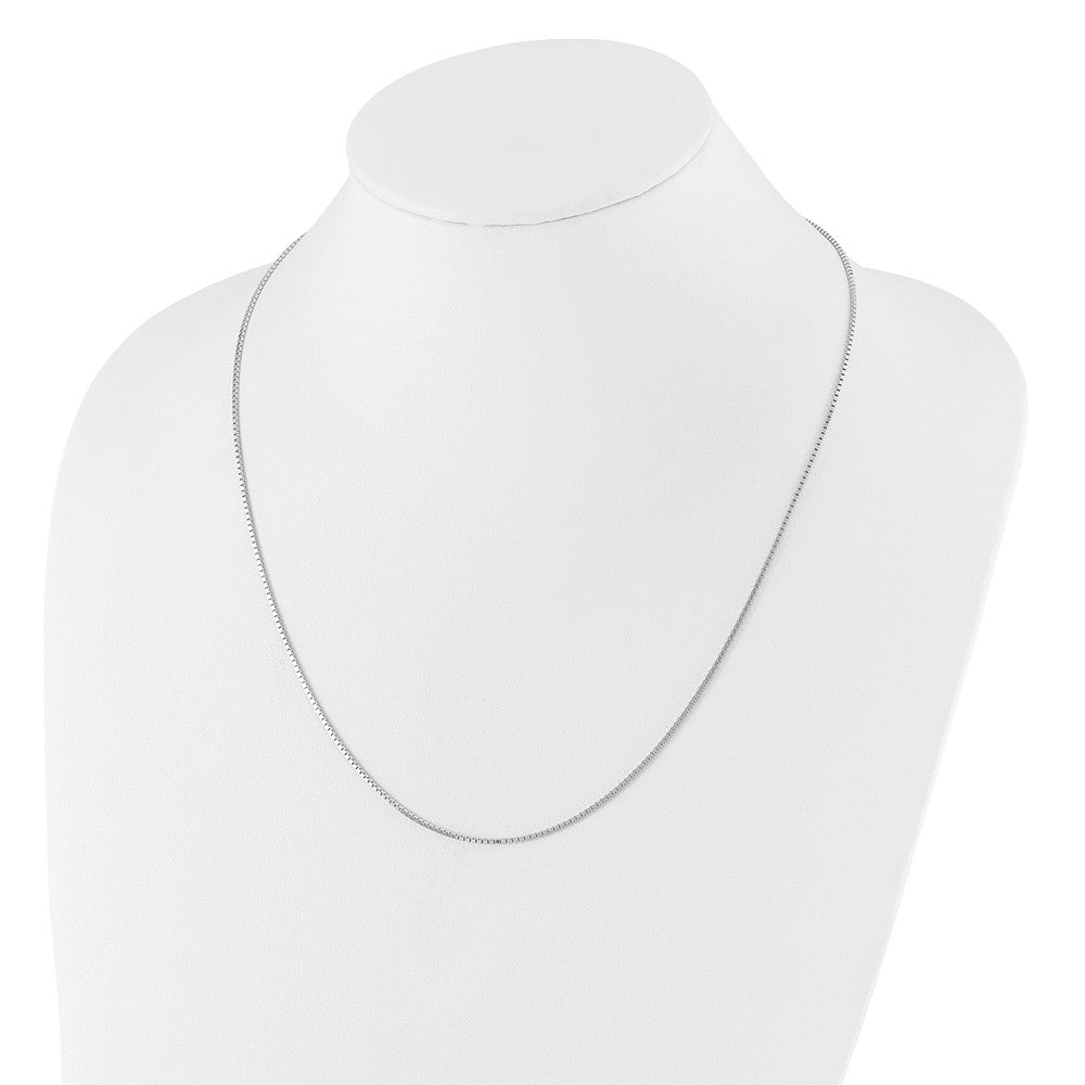 14K Weißgold Verstellbar 1.2mm Venezianer Halskette